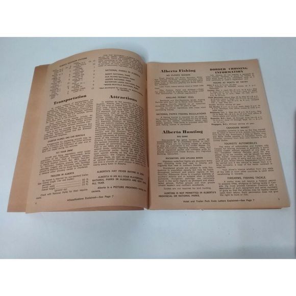 Vintage 1965 Sunny Alberta Accommodations National Parks Travel Guide Map Ad - Picture 4 of 7